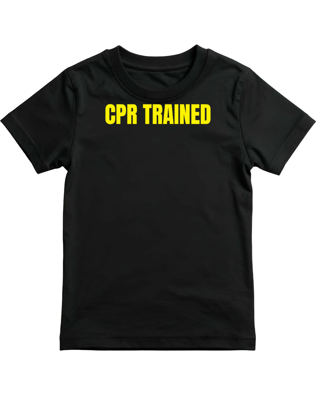Small CPR trained part time ambulance driver Tshirt black